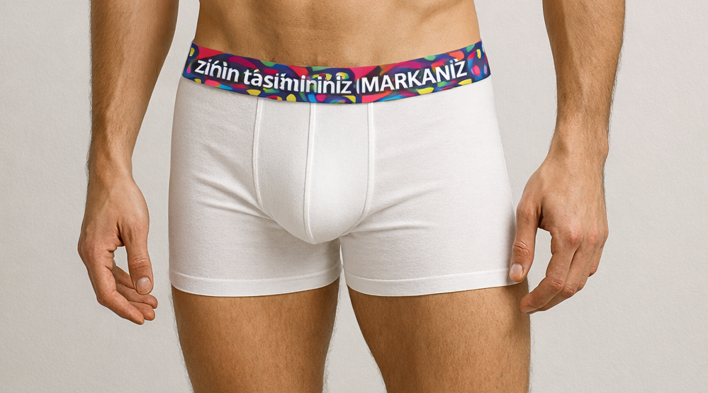 Desenli boxer - sizin tasarımınız ile üretim